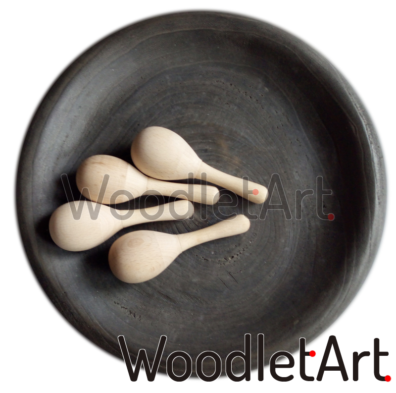 Drewniana marakasy, grzechotki do malowania